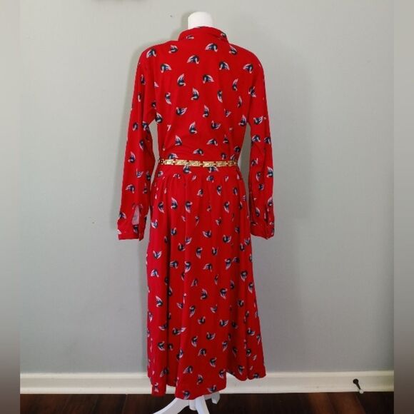 VTG swan print dress - Picture 2 of 10
